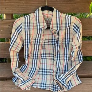 Authentic Burberry original print button up